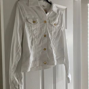 Michael Kors White Denim Jacket